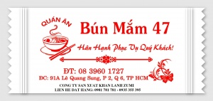in khăn lạnh nhà hàng quận 7